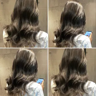 ロング デザインカラー⭐️ Yamauchiのヘアスタイル