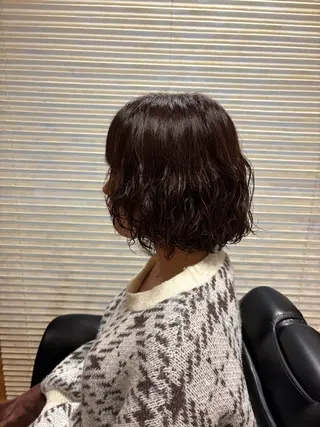 パーマ メンズ✂️レディス 岩井勇磨のヘアスタイル