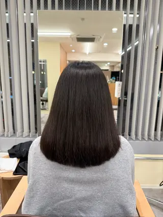 セミロング 山口 桃果のヘアスタイル
