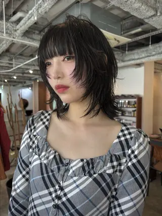 ミディアム yu maのヘアスタイル