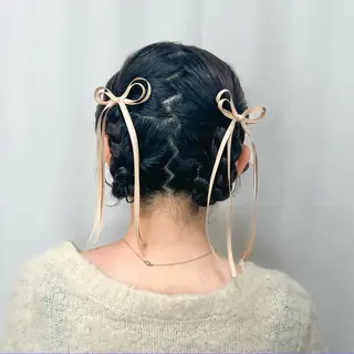 ヘアアレンジ 川崎ヘアメイク🪞 CHATEAUのヘアスタイル