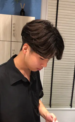 パーマ メンズ 國分 正樹のヘアスタイル