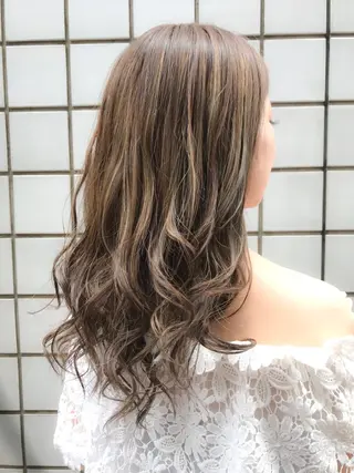 ロング カラー ヘアアレンジ 透明感カラー/ レイヤー　YUKAのヘアスタイル