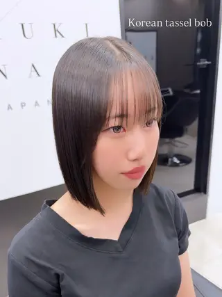 ミディアム 💜ひな💜韓国レイ ヤー/透明感/美髪のヘアスタイル