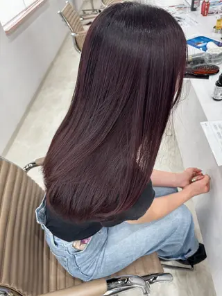 ロング カラー 柔らか美髪矯正 髪質改善　DAITOのヘアスタイル