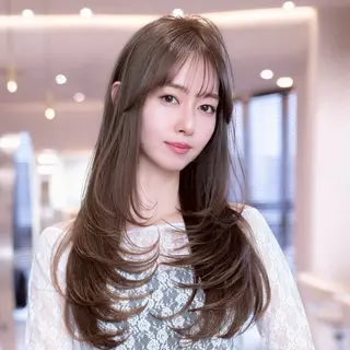 ロング 渋谷/韓国レイヤー 艶カラー特化マサキのヘアスタイル