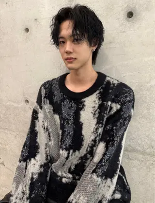 ショート パーマ メンズ SLOW🫧 ルナ🫧のヘアスタイル