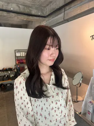ロング カラー twig 山田 永嶋芽衣のヘアスタイル