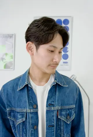 ショート 岡田 駿也のヘアスタイル