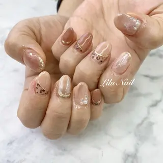 ネイル モチの良さ◉ フィルインネイル♡のネイルデザイン