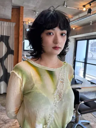 ロング カラー パーマ YOKO/パーマ レイヤーカットのヘアスタイル