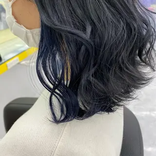 セミロング カラー ヘアアレンジ mai🍑暖色カラー /レイヤー💖のヘアスタイル