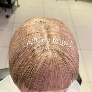 ショート 透明感カラー🫧🩶 ミハネ︎︎のヘアスタイル
