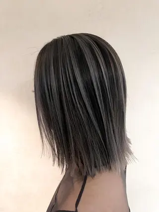 ミディアム カラー 市村 正義のヘアスタイル