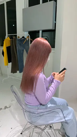 ロング 🍓ブリーチカラー 🎀nene🍓のヘアスタイル