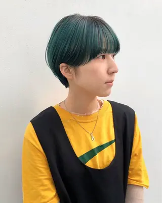 ショート カラー ヘアドネーション/ ショート・ボブのヘアスタイル