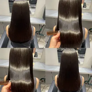 セミロング カラー ブリーチなし透明感 カラー🤍ྀིきららのヘアスタイル