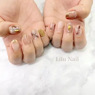 ネイル モチの良さ◉ フィルインネイル♡のネイルデザイン