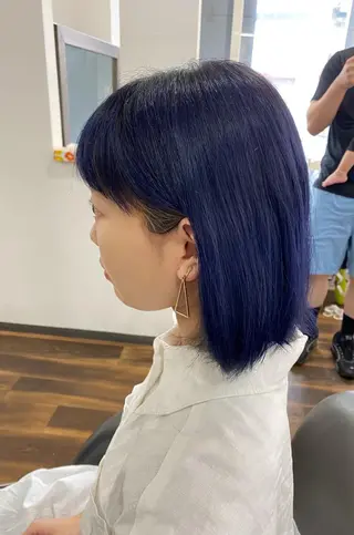 ミディアム カラー 堀 広夢のヘアスタイル