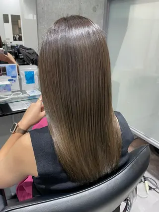 ロング カラー エフィラージュ カット✂️髪質改善のヘアスタイル