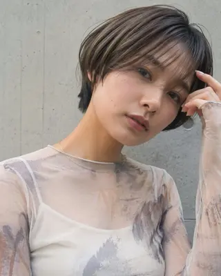 ショート カラー ショート&ボブ🦋 shell立川🫧のヘアスタイル