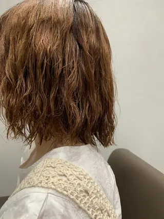 パーマ ボブパーマコテ巻き風 パーマNo1深江秀平のヘアスタイル