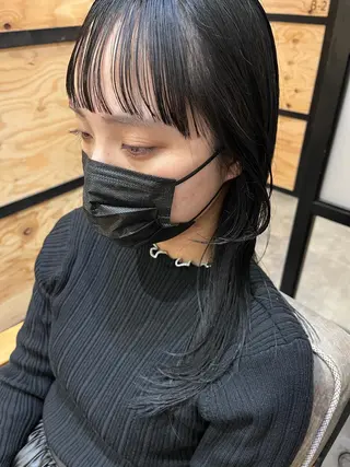 ロング カラー パーマ ヘアアレンジ メンズ キッズ ネイル マツエク・マツパ アイブロウ 久木原 ゆりのヘアスタイル