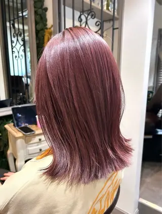ミディアム カラー ヘアアレンジ 李奈🍒府中/ レイヤー透明感カラーのヘアスタイル