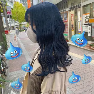 セミロング カラー 色落ちまで可愛い🧚 心斎橋hikaruのヘアスタイル