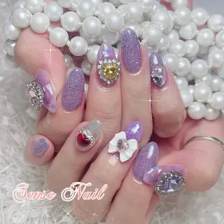 ネイル カラー パーマ ヘアアレンジ メンズ キッズ マツエク・マツパ アイブロウ ロング 🎀Sense Nail渋谷店🎀のネイルデザイン