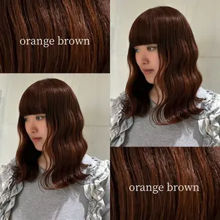 ミディアム カラー kotone🦋艶髪 似合わせカットカラーのヘアスタイル