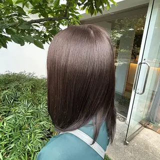 カラー 🌸中谷 梨那/透明 感カラー×艶髪🫧のヘアスタイル