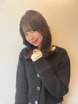 セミロング カラー ♡kyoka /  uyu♡のヘアスタイル