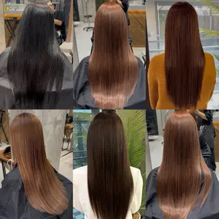 ミディアム カラー ヘアアレンジ TATSUYA アートディレクターのヘアスタイル