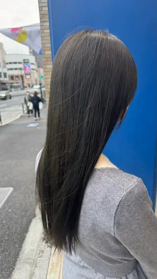 ロング カラー 艶カラー👾ブリーチ なし暖色👾ユースケのヘアスタイル
