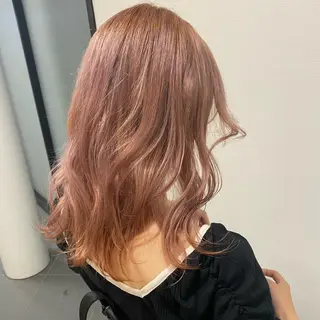 セミロング カラー 🌿レイヤー/ブリー チ/🌿JINのヘアスタイル