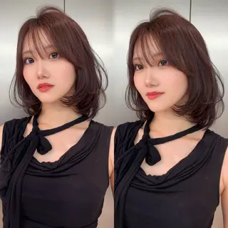 ミディアム カラー ✨髪質改善特化✨副 店長椎葉信乃介のヘアスタイル