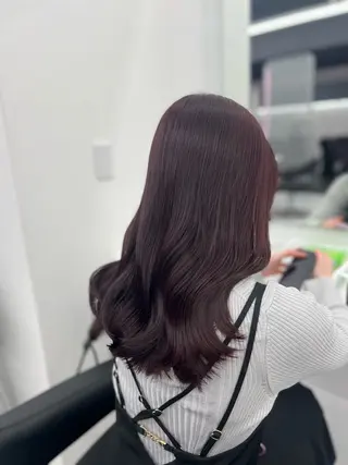 ミディアム カラー 💖似合わせカラー ブリーチ💖レイヤーのヘアスタイル