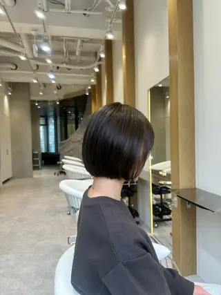 ショート 透明感カラー/伊藤 陸/soigneのヘアスタイル