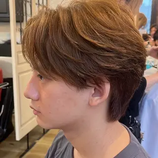 ショート パーマ メンズ シャドウ ニュアンス ツイスパ マキシのヘアスタイル