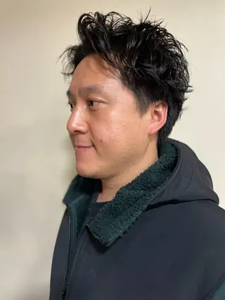 ショート カラー メンズ 浅岡 昭汰のヘアスタイル
