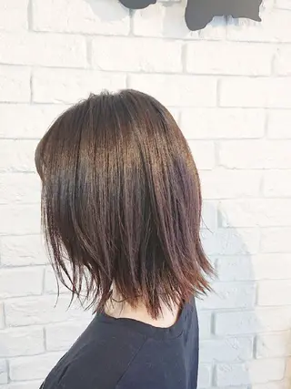 ミディアム 田坂 真弓のヘアスタイル