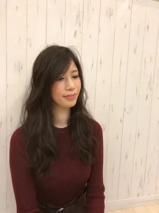 ロング カラー パーマ ヘアアレンジ KAIzen. tomoのヘアスタイル