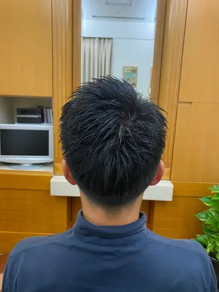ショート メンズ 森　敦生👑 メンズカット＆パーマのヘアスタイル