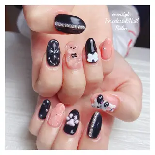 ミディアム ネイル 🐾enen style 🐾のネイルデザイン