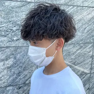 ショート カラー パーマ メンズ 【メンズサロン】 BLUCK 横浜のヘアスタイル