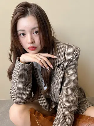 ロング ピンク系カラー💗 ヘアセット特化のヘアスタイル