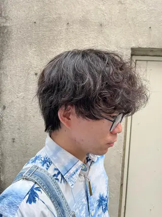 ショート パーマ メンズ 🏆メンズヘア特化 🥇代表りんぺーのヘアスタイル