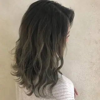 ロング 福原 優介のヘアスタイル