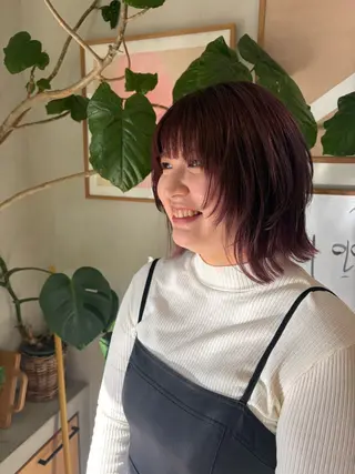 ミディアム カラー 絶対かわいい保証💖 ひいなのヘアスタイル